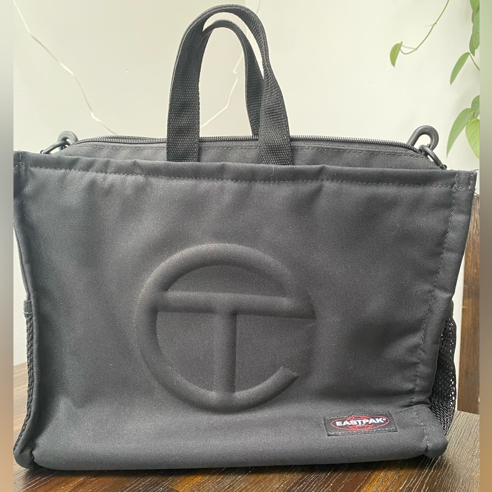 Telfar x Eastpak black backpack